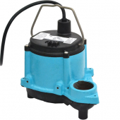 6-CIA-RFS Automatic Sump Pump w/ Piggyback Wide Angle Float Switch and 10' cord, 1/3 HP, 115V Little Giant